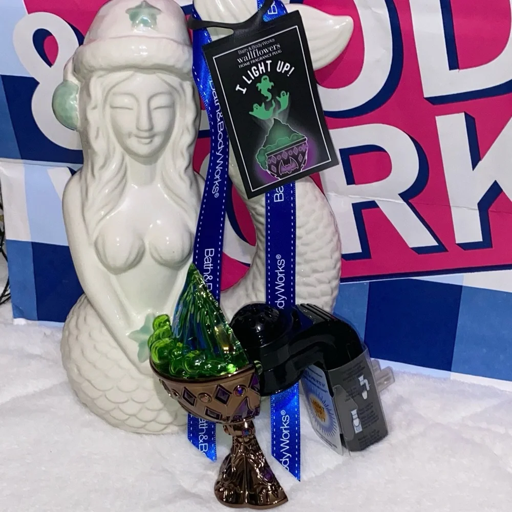 BATH AND BODY WORKS GHOSTLY GOBLET PROJECTOR NIGHTLIGHT WALLFLOWER PLUG